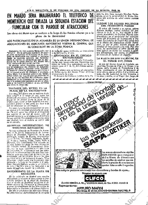 ABC MADRID 11-02-1970 página 39