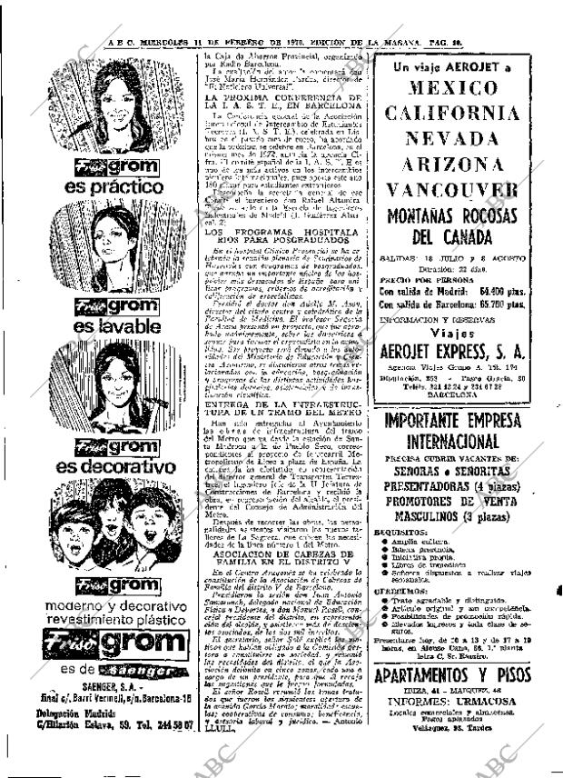 ABC MADRID 11-02-1970 página 40