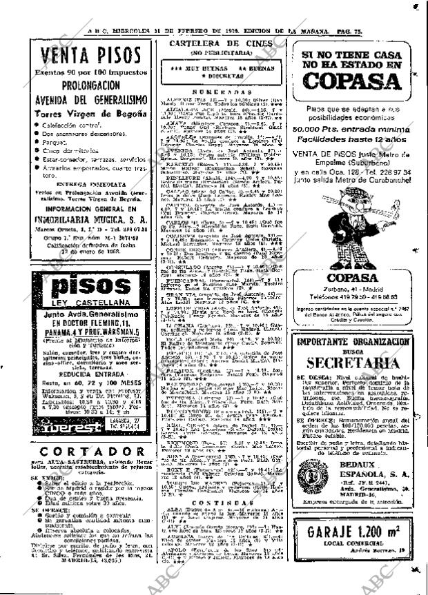 ABC MADRID 11-02-1970 página 75