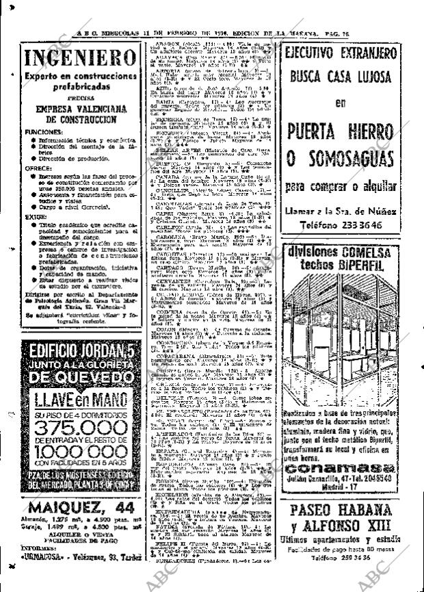 ABC MADRID 11-02-1970 página 76