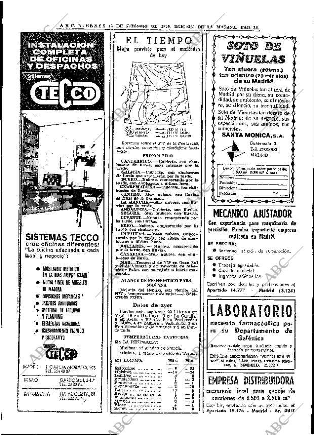 ABC MADRID 13-02-1970 página 34