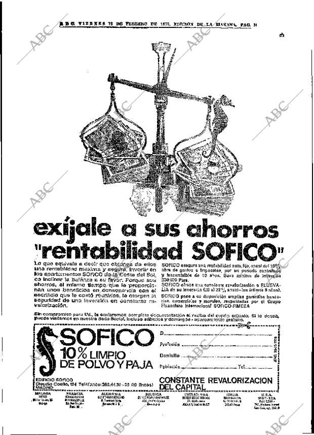 ABC MADRID 13-02-1970 página 36