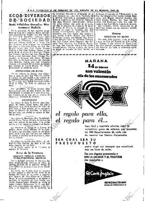 ABC MADRID 13-02-1970 página 45