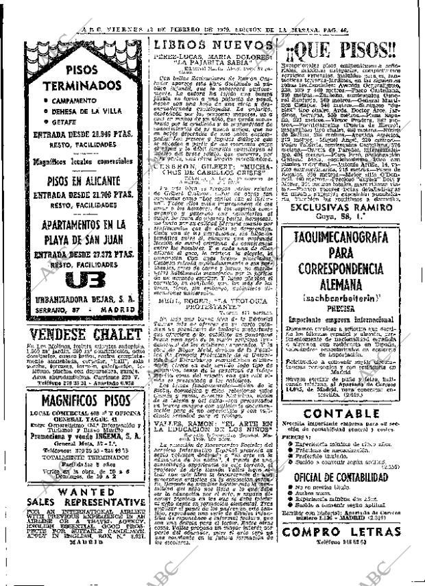 ABC MADRID 13-02-1970 página 46