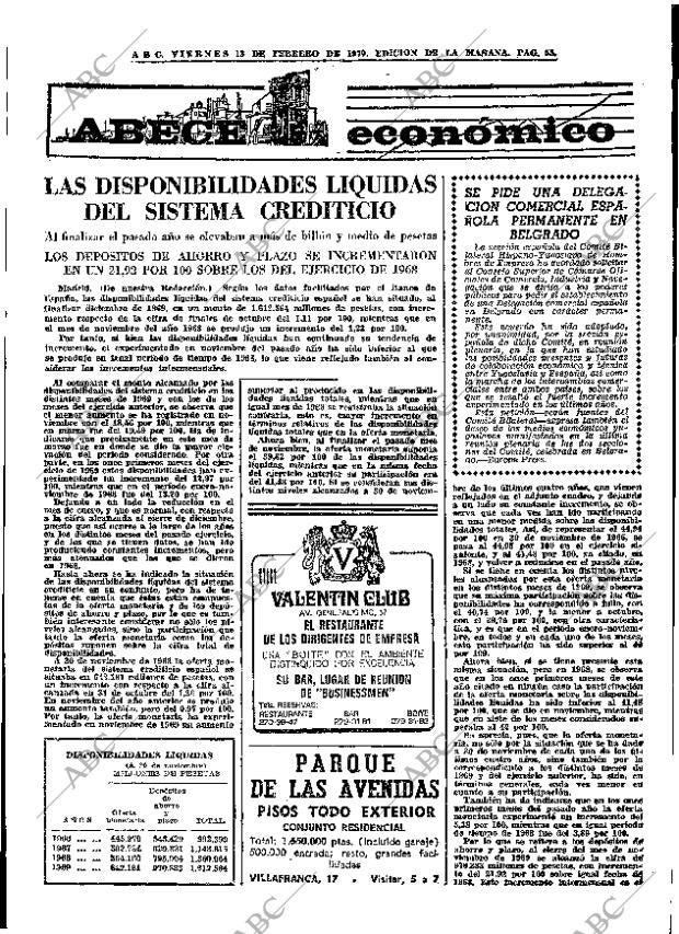 ABC MADRID 13-02-1970 página 55