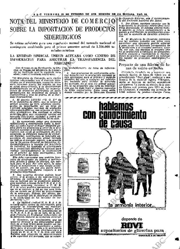 ABC MADRID 13-02-1970 página 59