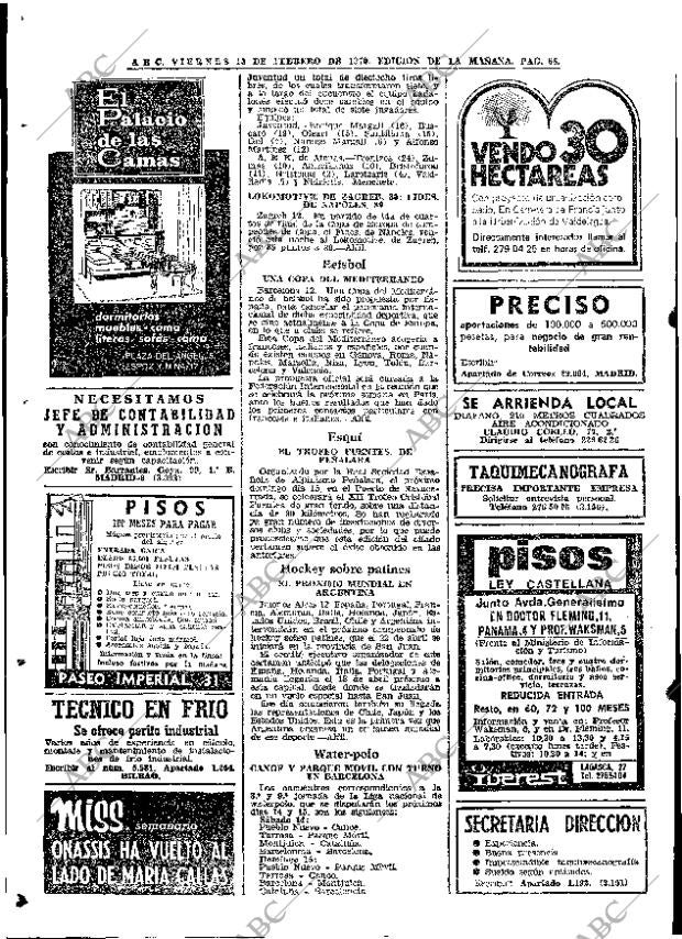 ABC MADRID 13-02-1970 página 66