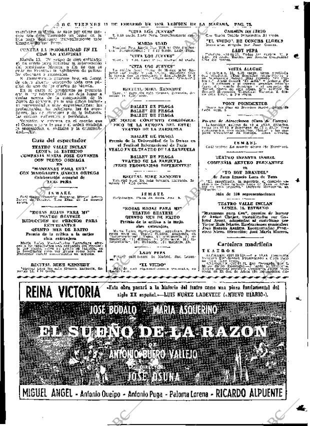 ABC MADRID 13-02-1970 página 75