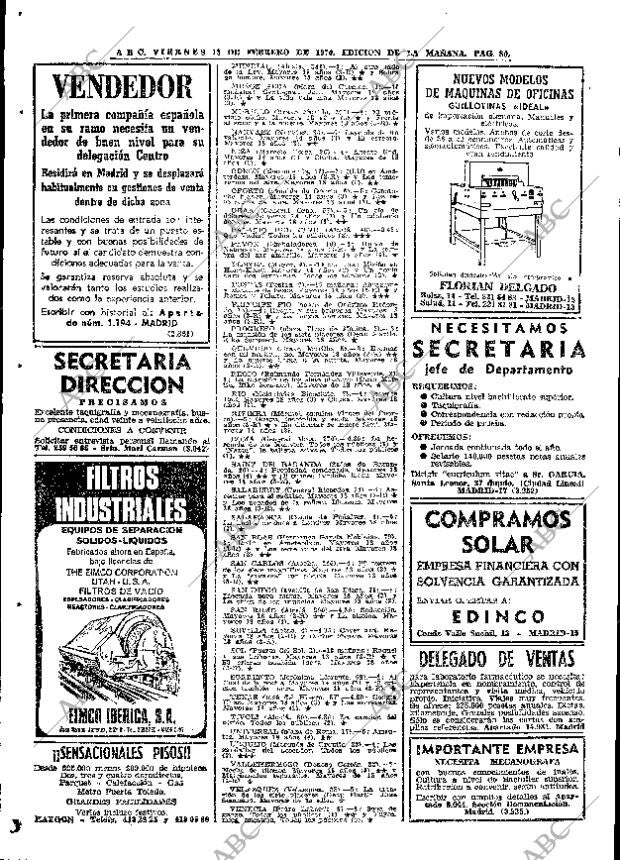 ABC MADRID 13-02-1970 página 80