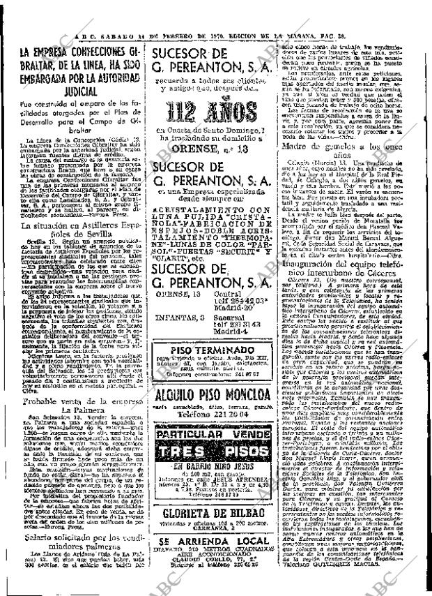 ABC MADRID 14-02-1970 página 38