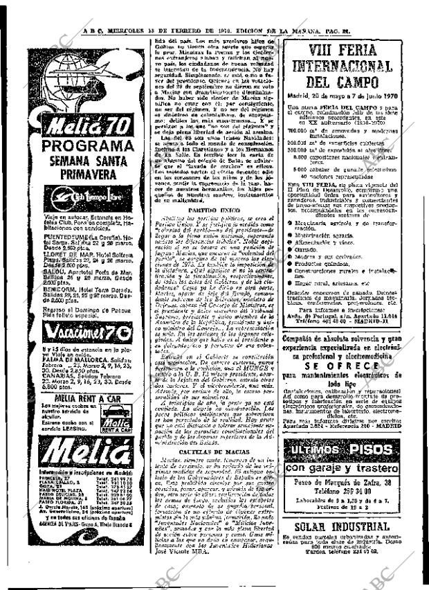 ABC MADRID 18-02-1970 página 22