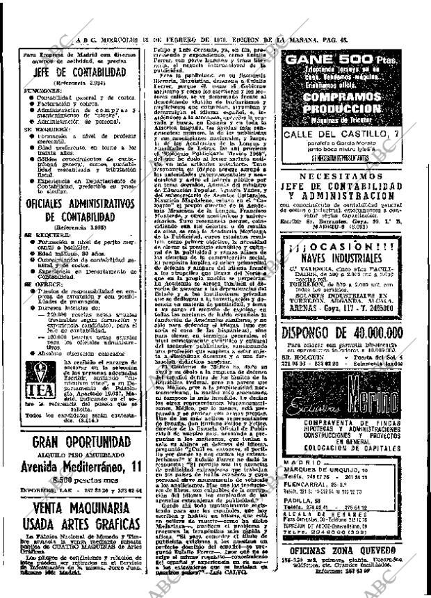 ABC MADRID 18-02-1970 página 48