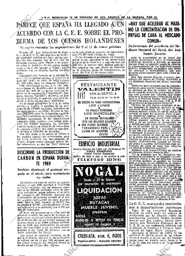 ABC MADRID 18-02-1970 página 53