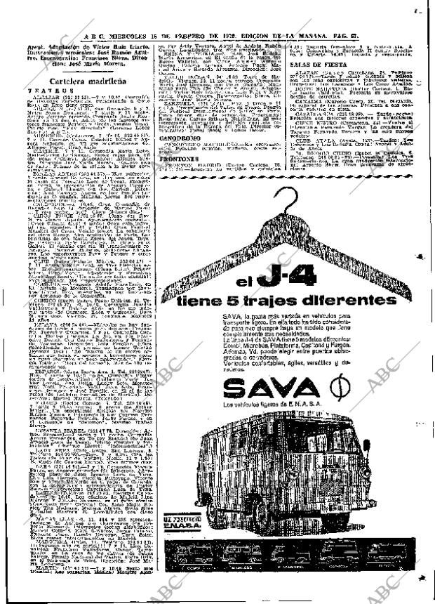 ABC MADRID 18-02-1970 página 67