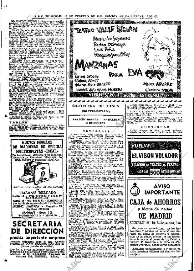 ABC MADRID 18-02-1970 página 68