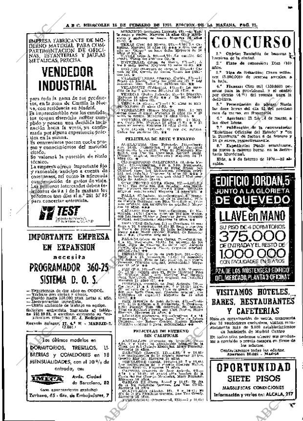 ABC MADRID 18-02-1970 página 71