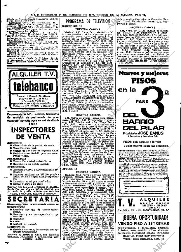 ABC MADRID 18-02-1970 página 72