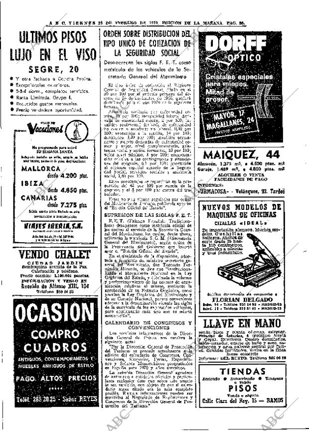 ABC MADRID 20-02-1970 página 20