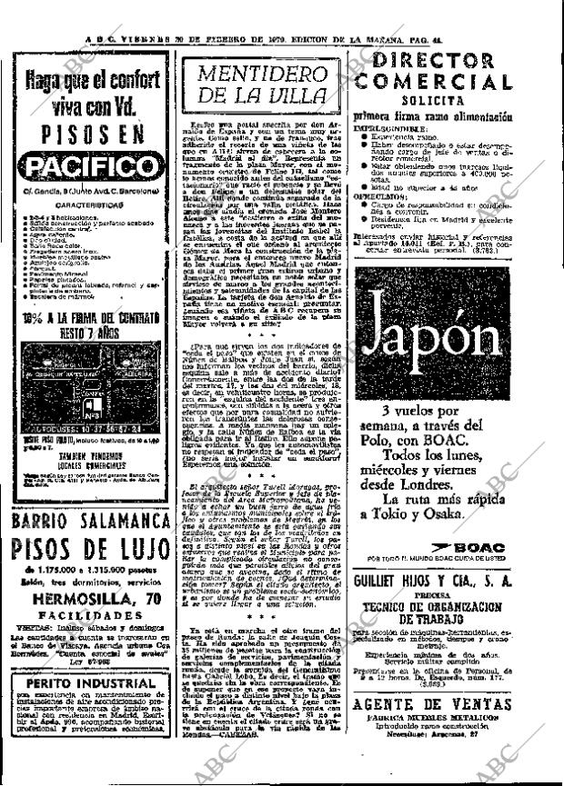 ABC MADRID 20-02-1970 página 44