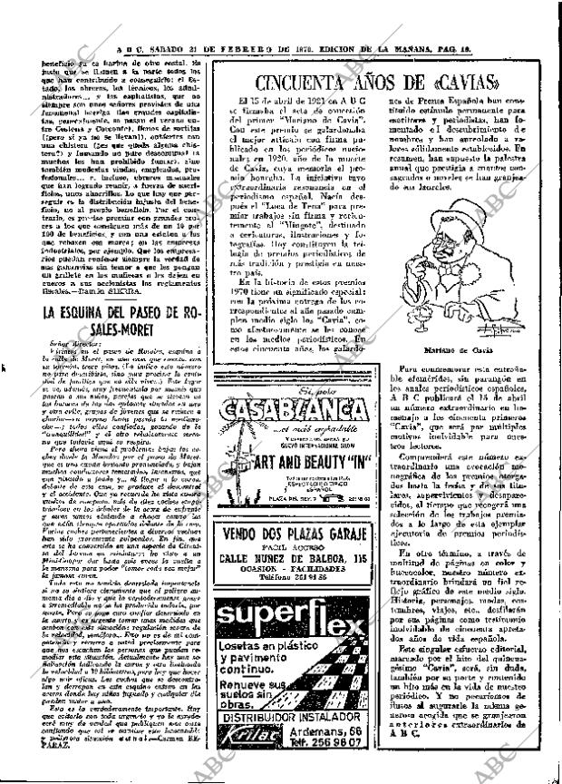 ABC MADRID 21-02-1970 página 19