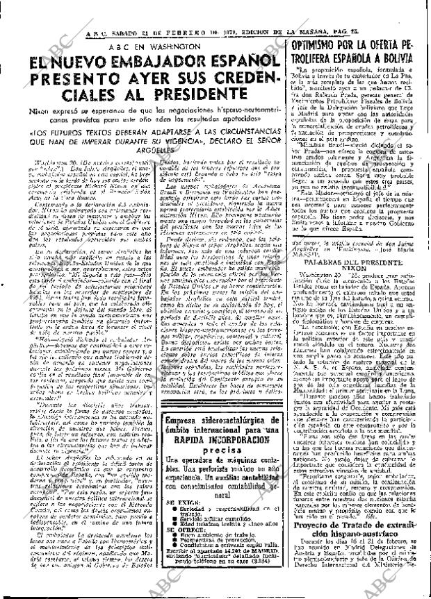 ABC MADRID 21-02-1970 página 25