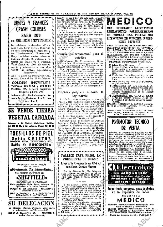 ABC MADRID 21-02-1970 página 28