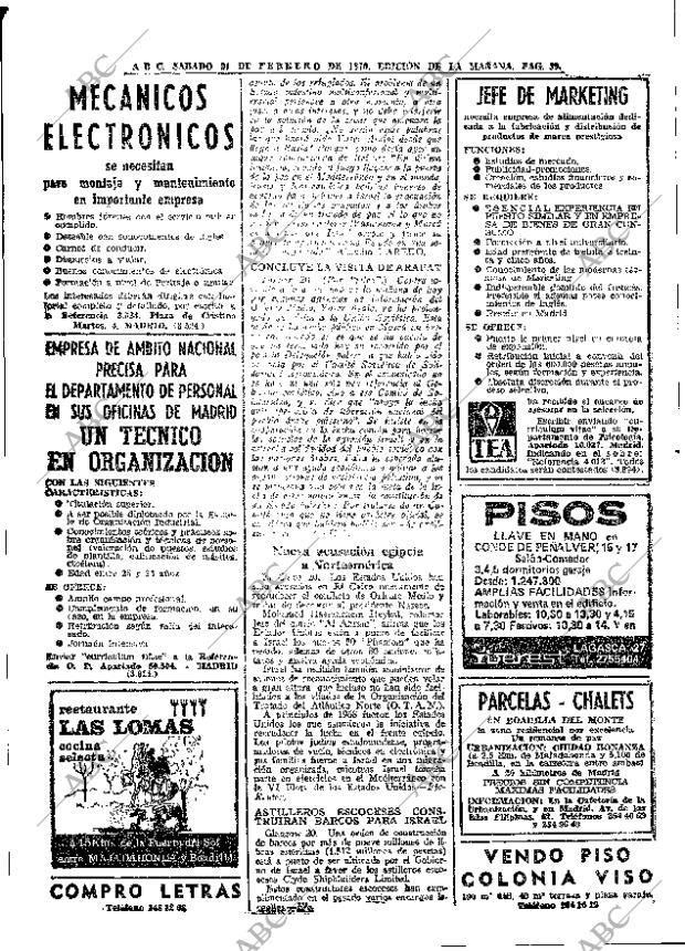 ABC MADRID 21-02-1970 página 30