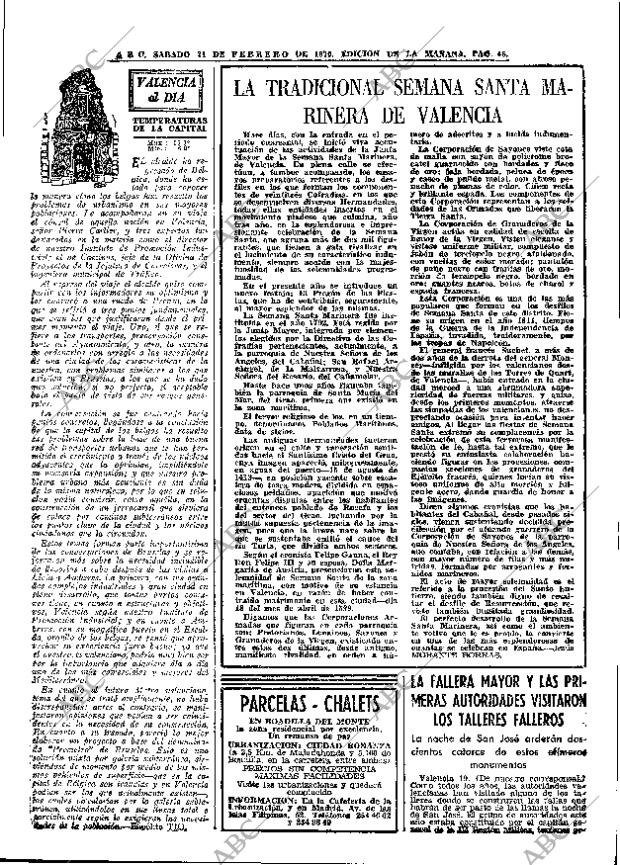 ABC MADRID 21-02-1970 página 45