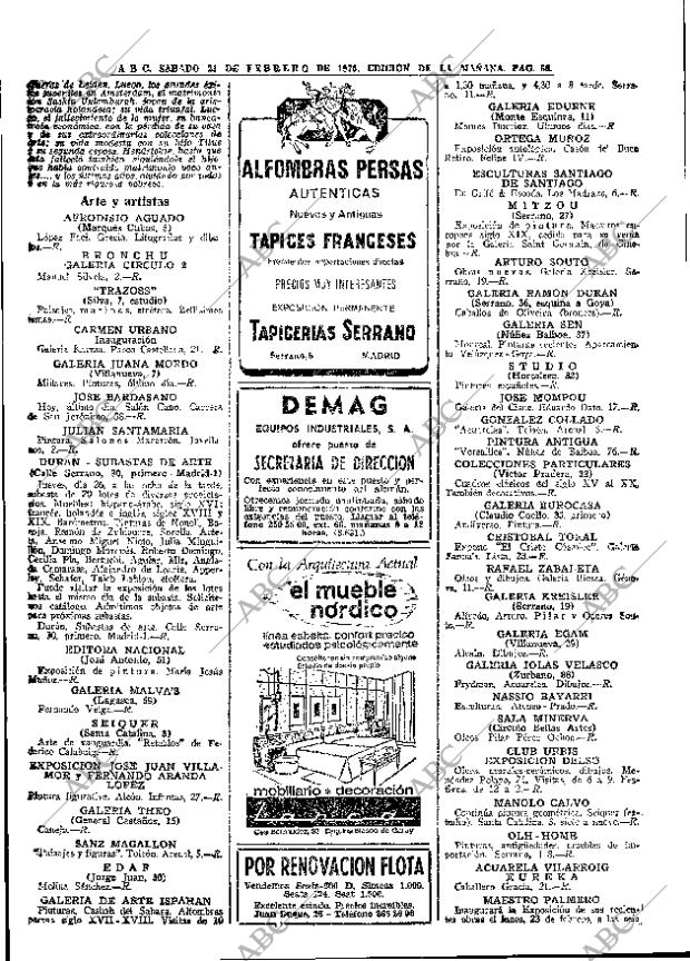 ABC MADRID 21-02-1970 página 56