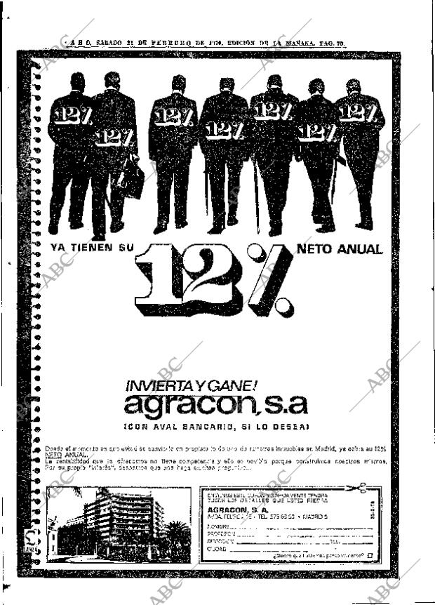 ABC MADRID 21-02-1970 página 70