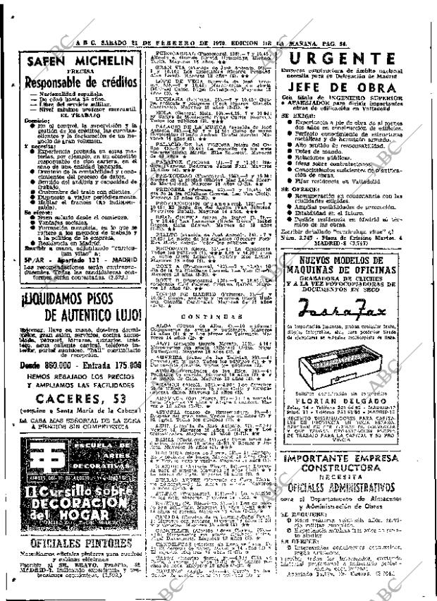 ABC MADRID 21-02-1970 página 84