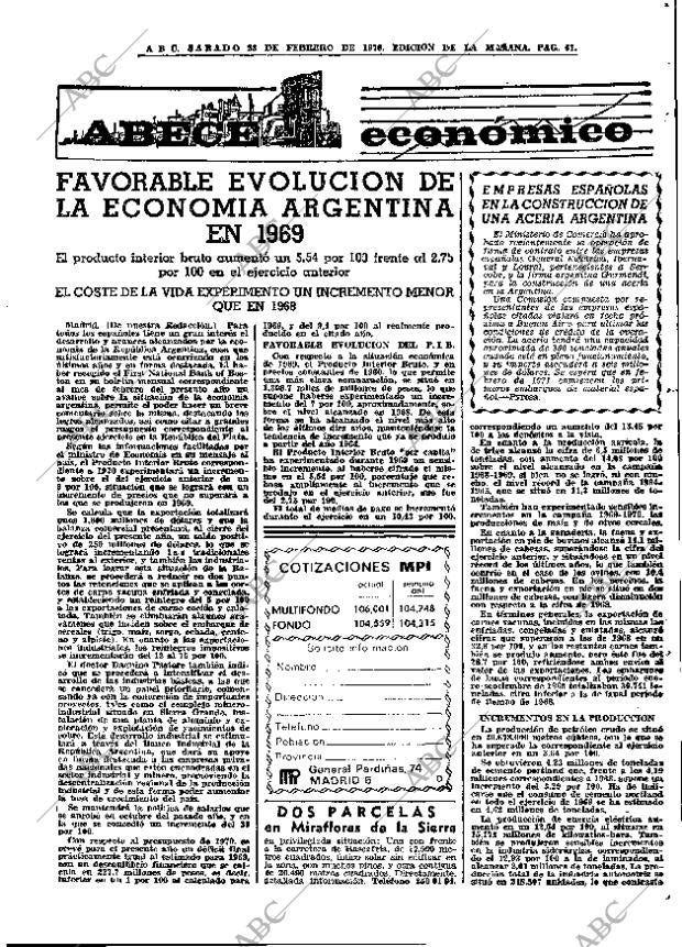 ABC MADRID 28-02-1970 página 61