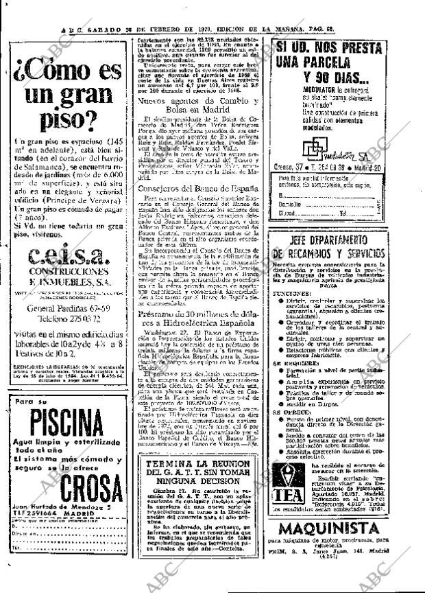 ABC MADRID 28-02-1970 página 62