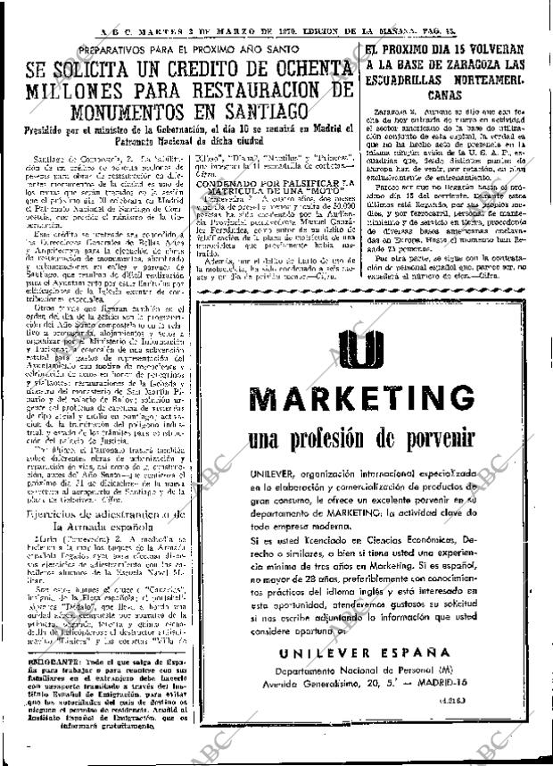ABC MADRID 03-03-1970 página 43