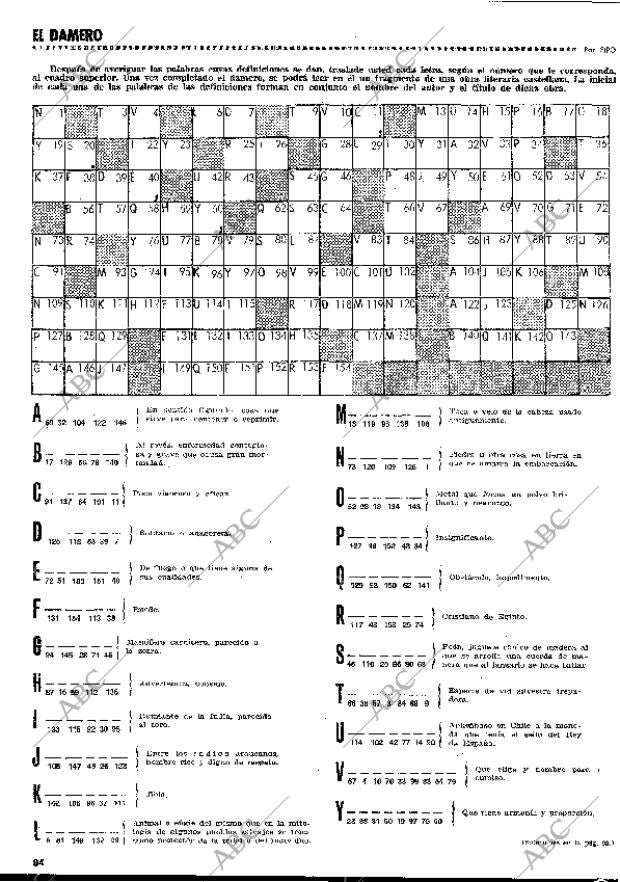 BLANCO Y NEGRO MADRID 07-03-1970 página 94