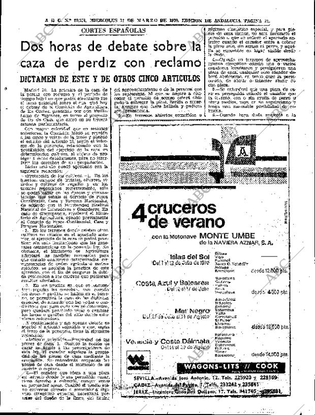 ABC SEVILLA 11-03-1970 página 21