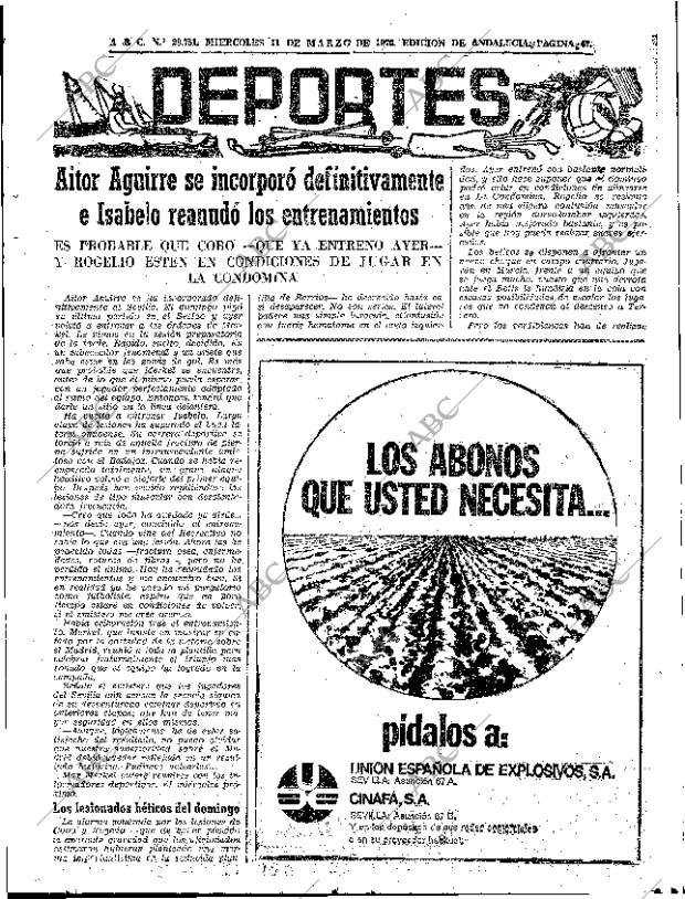 ABC SEVILLA 11-03-1970 página 47