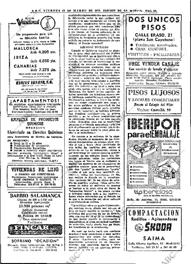 ABC MADRID 13-03-1970 página 20