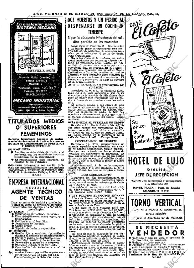 ABC MADRID 13-03-1970 página 38