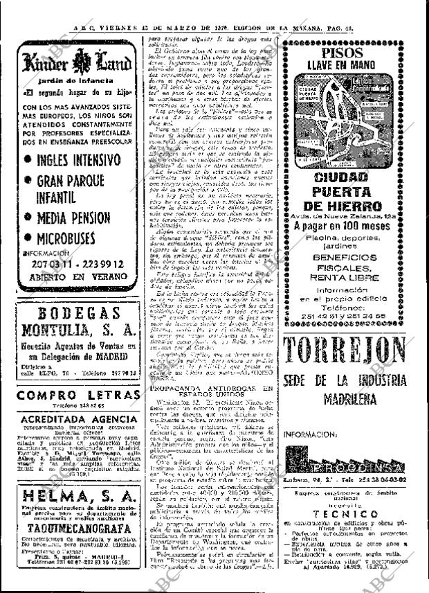 ABC MADRID 13-03-1970 página 40