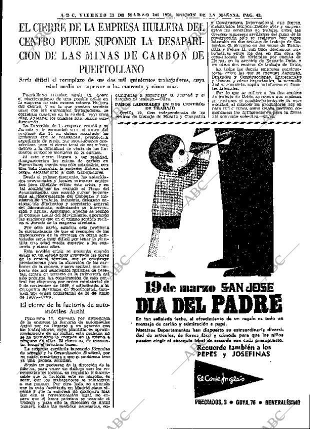 ABC MADRID 13-03-1970 página 43