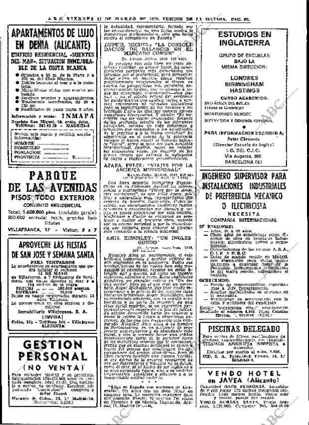 ABC MADRID 13-03-1970 página 60