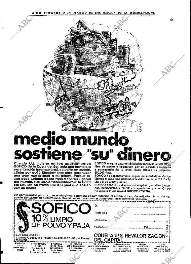 ABC MADRID 13-03-1970 página 72