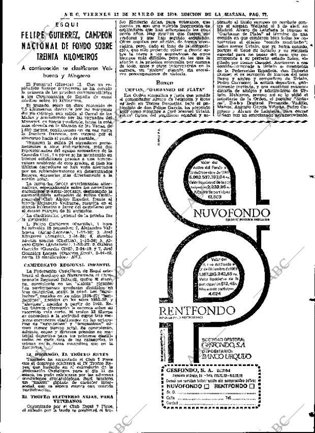 ABC MADRID 13-03-1970 página 77