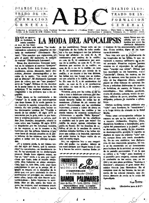 ABC SEVILLA 14-03-1970 página 3