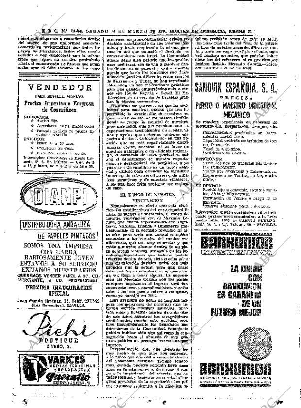 ABC SEVILLA 14-03-1970 página 32
