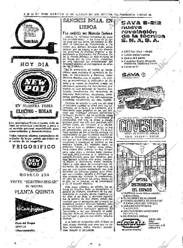 ABC SEVILLA 14-03-1970 página 36