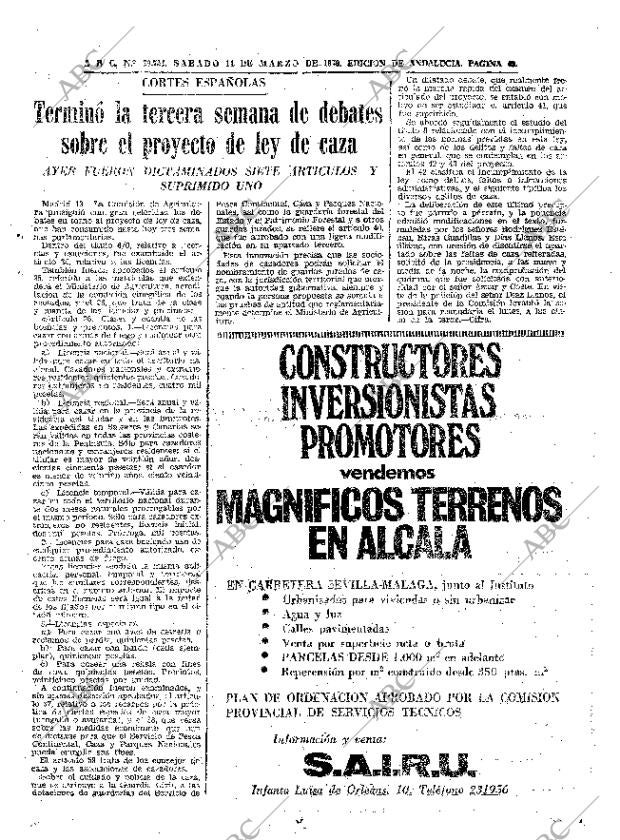 ABC SEVILLA 14-03-1970 página 43