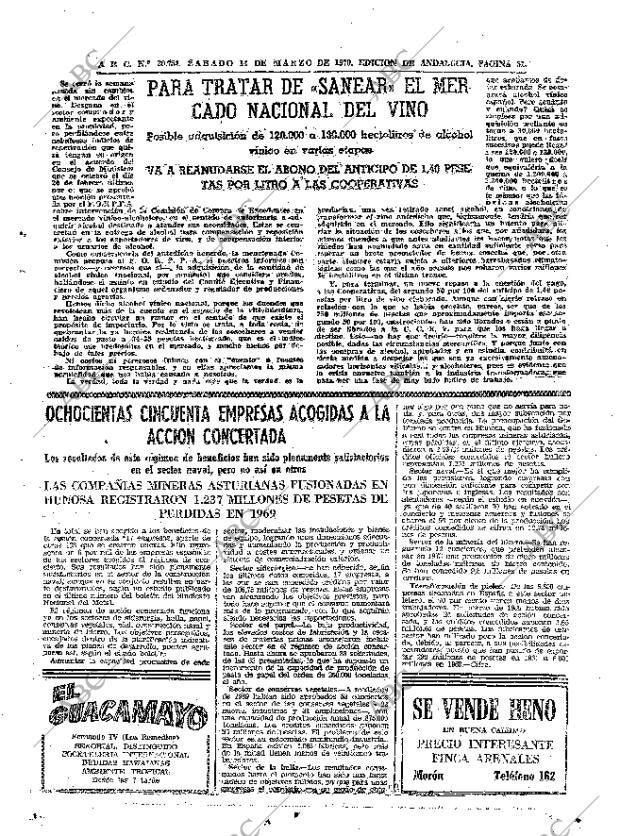 ABC SEVILLA 14-03-1970 página 51