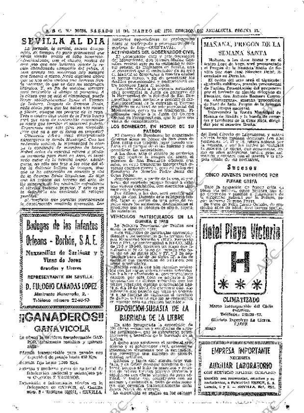 ABC SEVILLA 14-03-1970 página 57